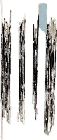 Vier Linien — Druck · Acryl auf Papier